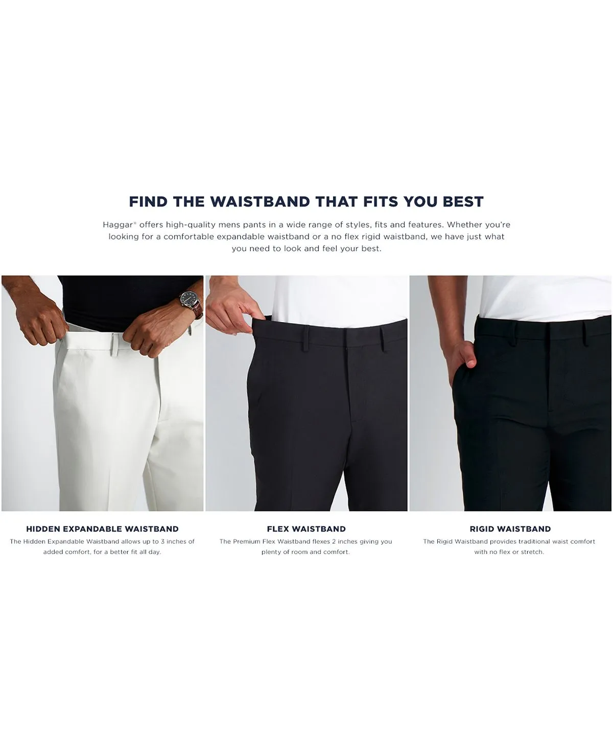Classic fit trousers cool right performance flex flat front Haggar