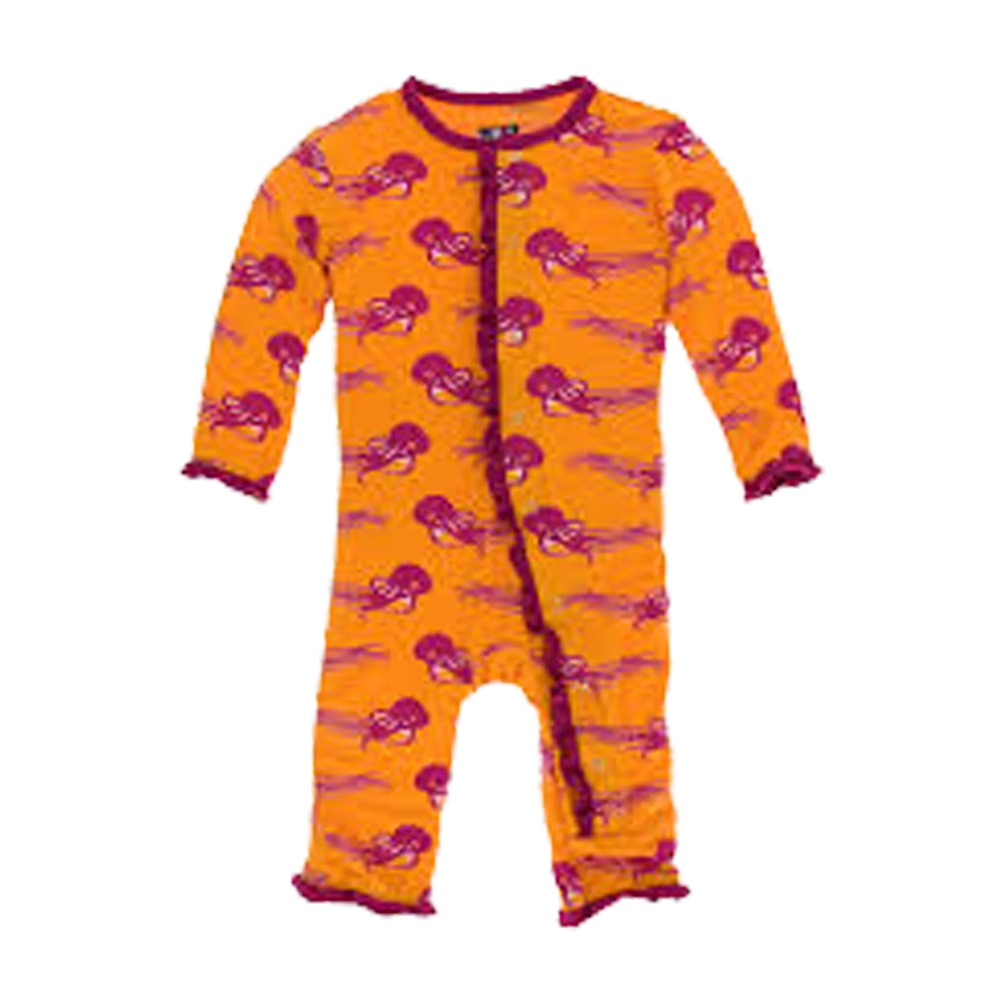Classic Ruffle Coverall with Snaps