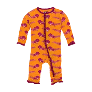 Classic Ruffle Coverall with Snaps