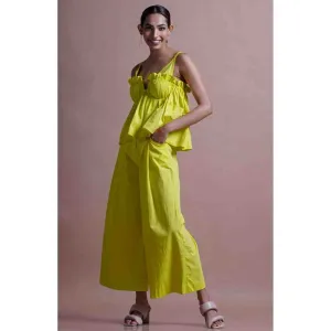 Ekastories Lime Green Granadilla Bandeau Co-Ord (Set of 2) Ekastories Lime Green Granadilla Bandeau Co-Ord (Set of 2)
