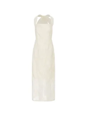 Elegant Back Ribbon Long Dress Elegant Back Ribbon Long Dress