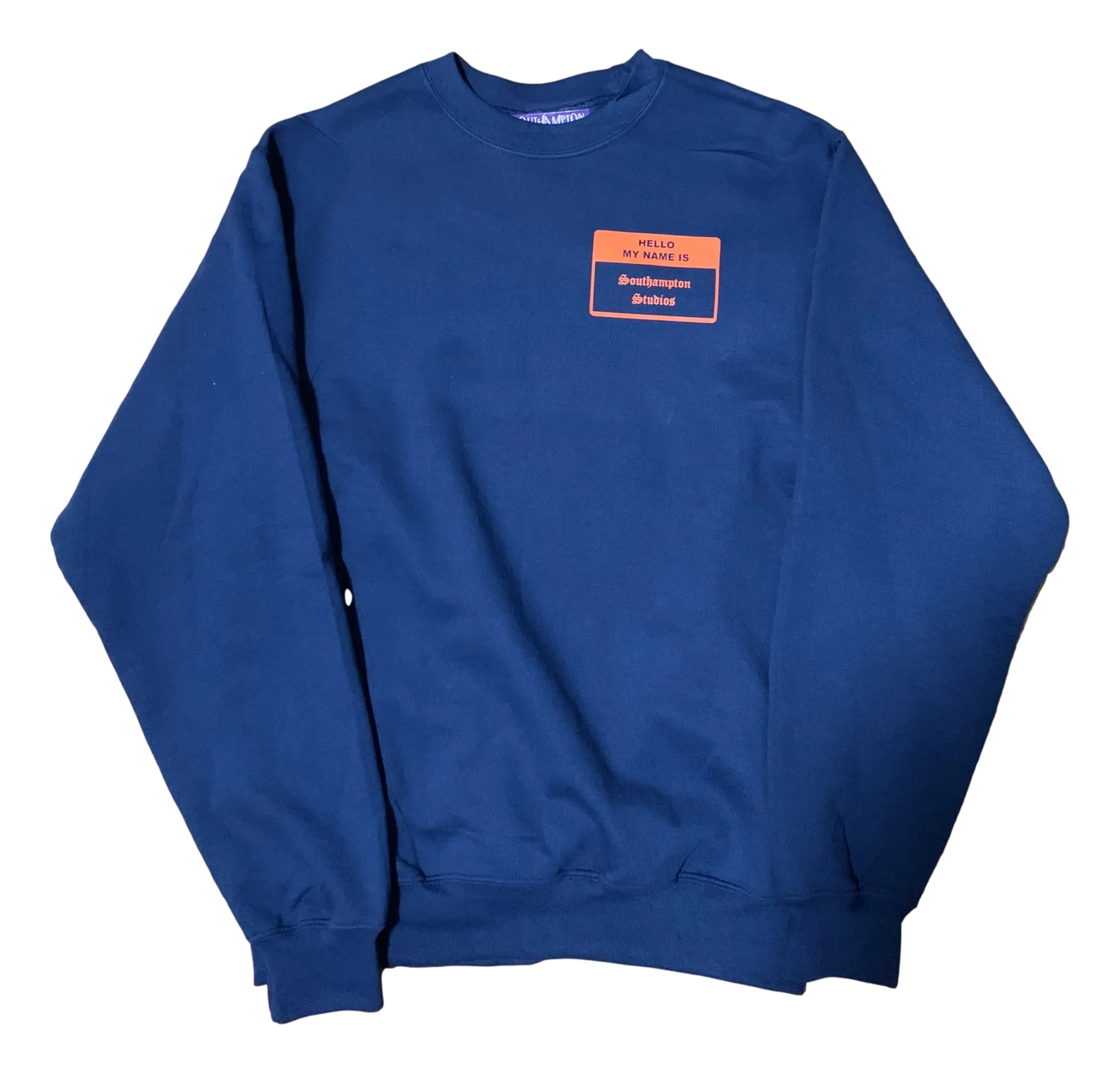 Hello My Name Is Crewneck - Navy