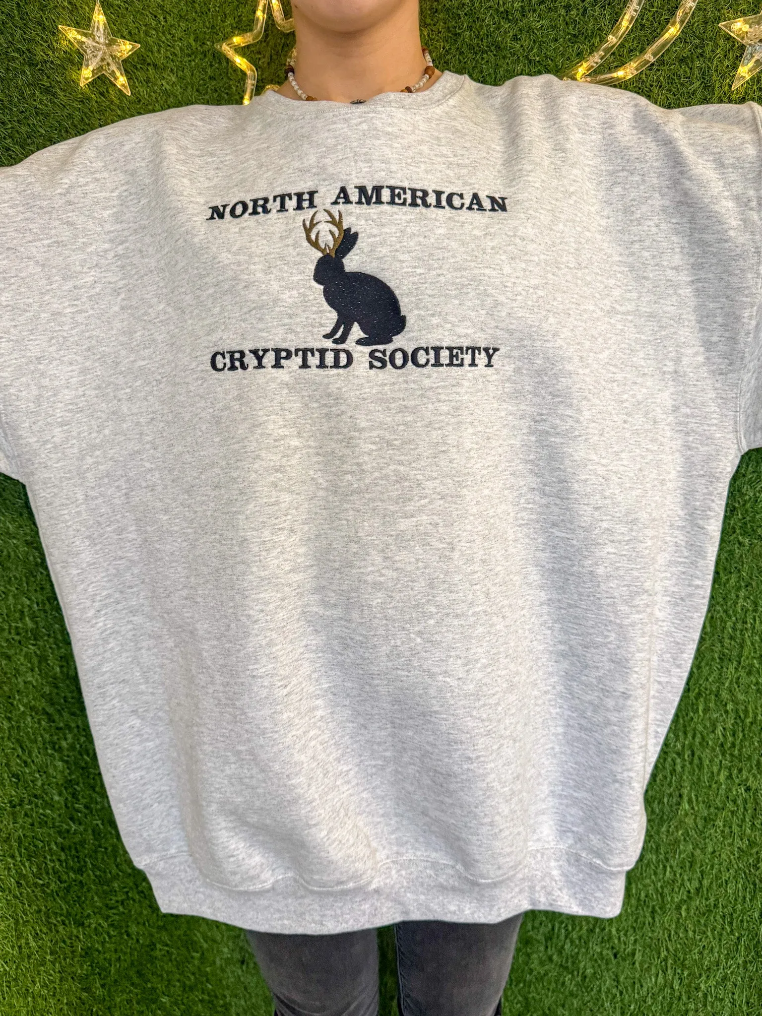Jackalope Grey Crewneck 2XL