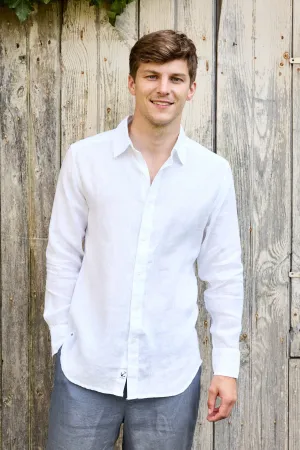 Jeremy Linen Shirt - White Jeremy Linen Shirt - White