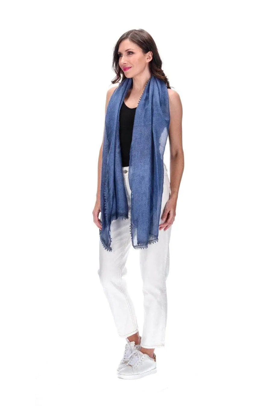 Lightweight Scarf Blue