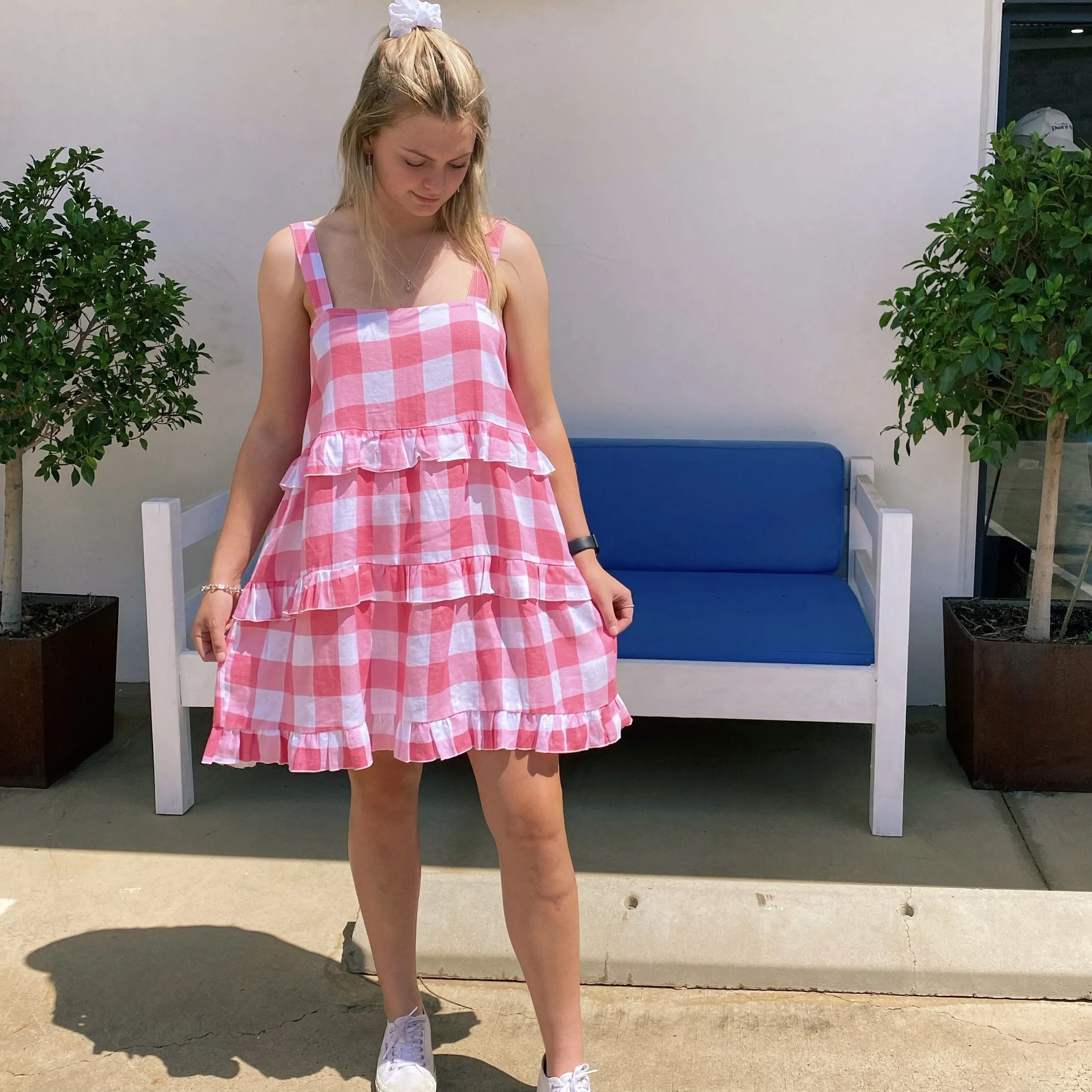 Lola Dress - Pink Check