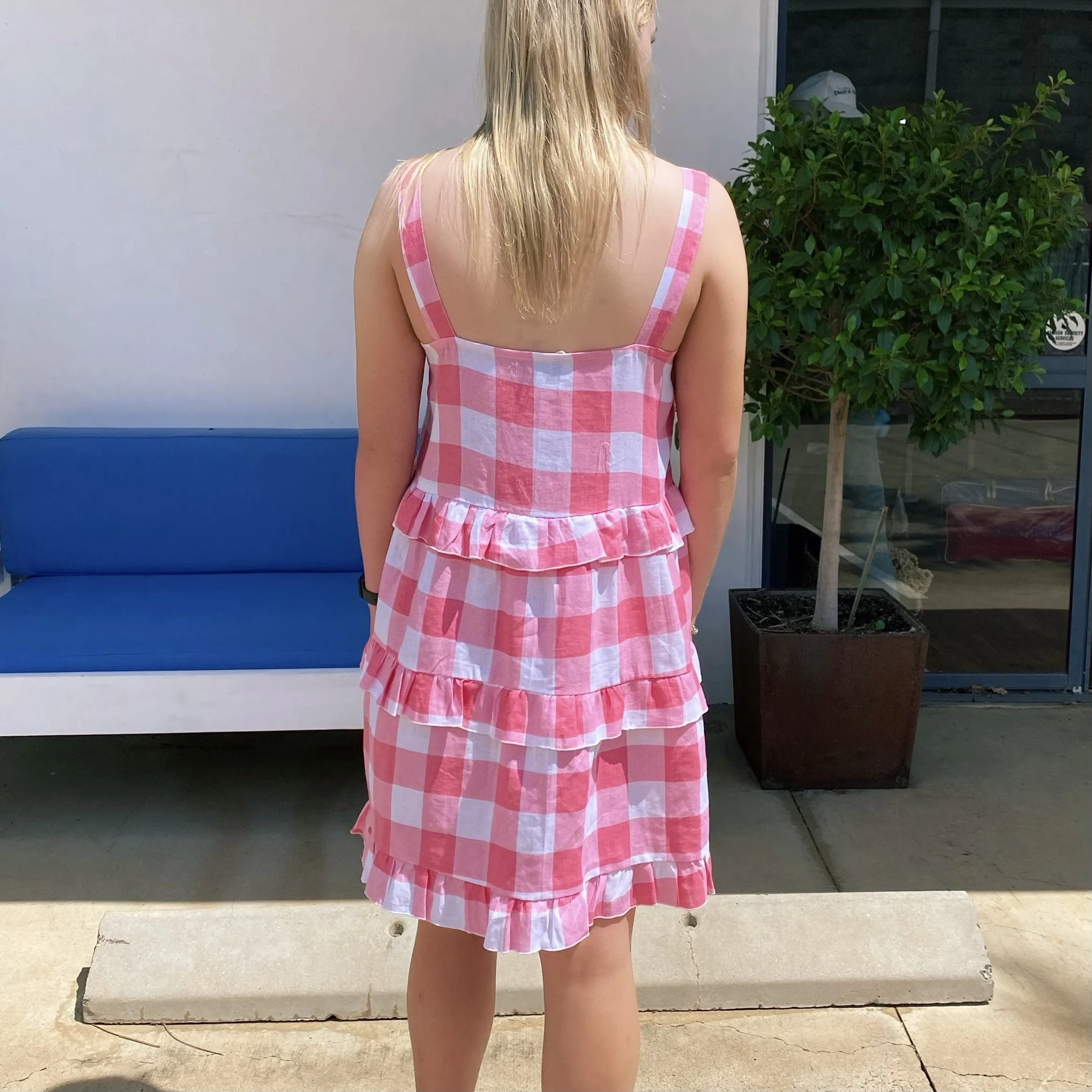 Lola Dress - Pink Check