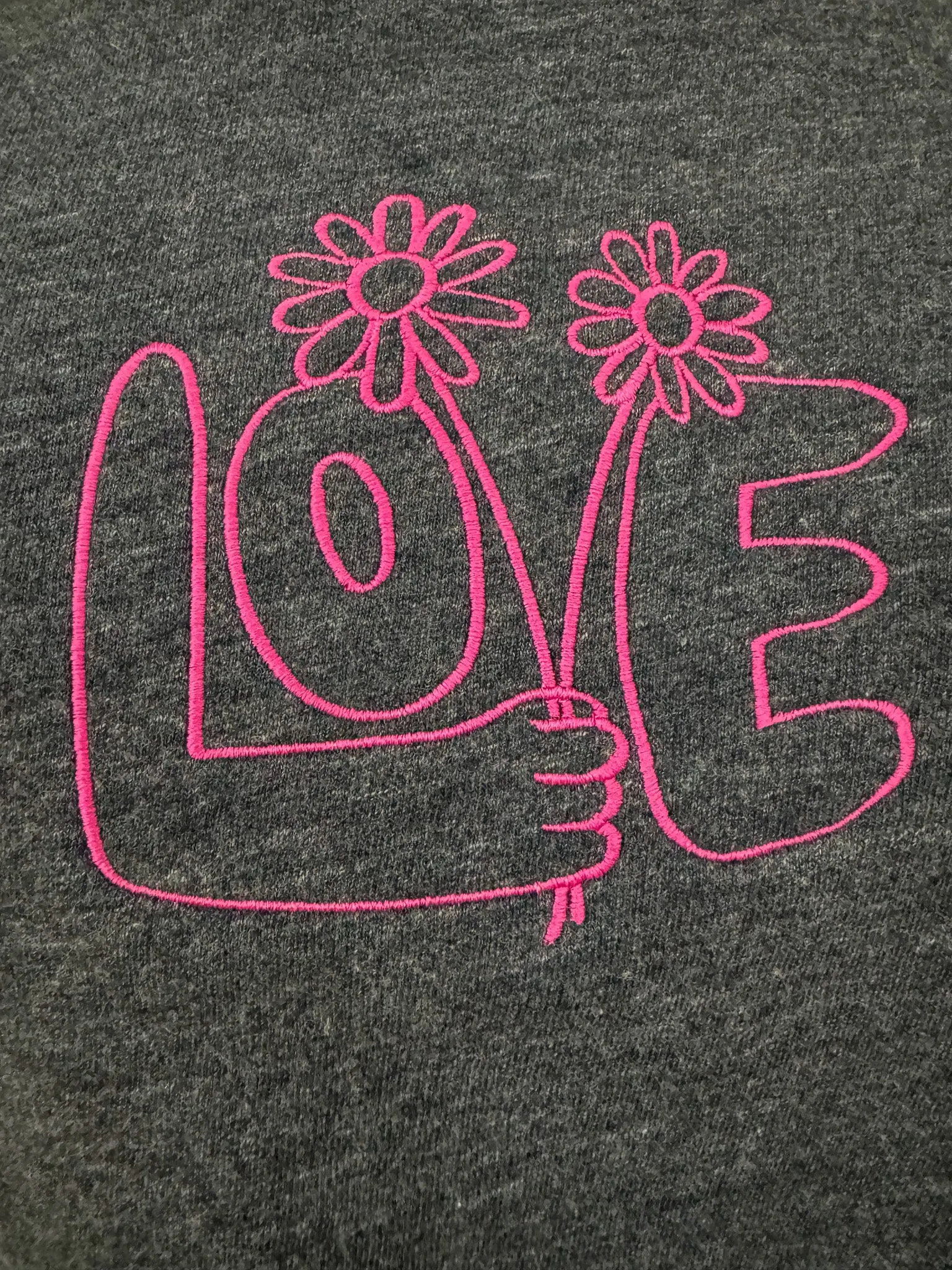 Love Grey Heather Long Sleeve M