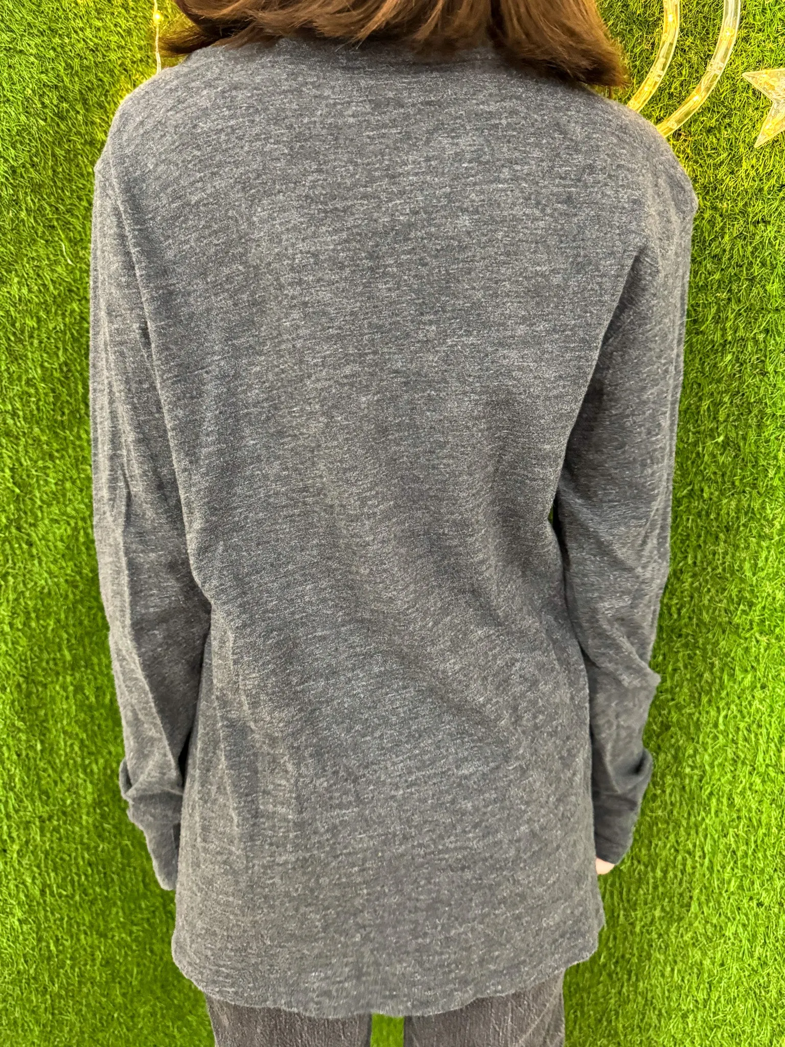 Love Grey Heather Long Sleeve M