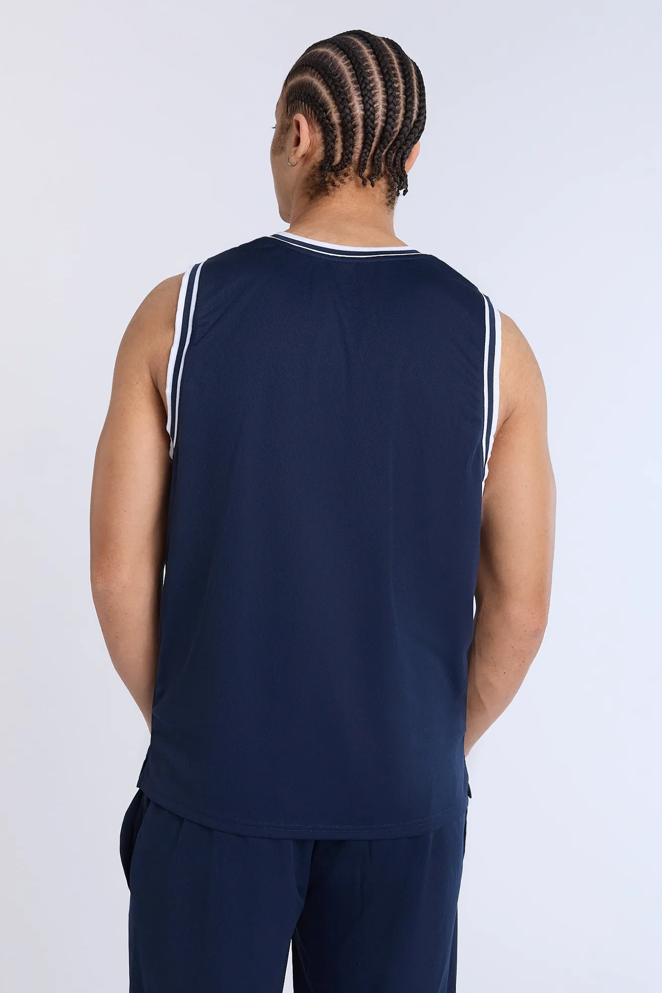 Mens University of North Carolina Navy Mesh Tank Top