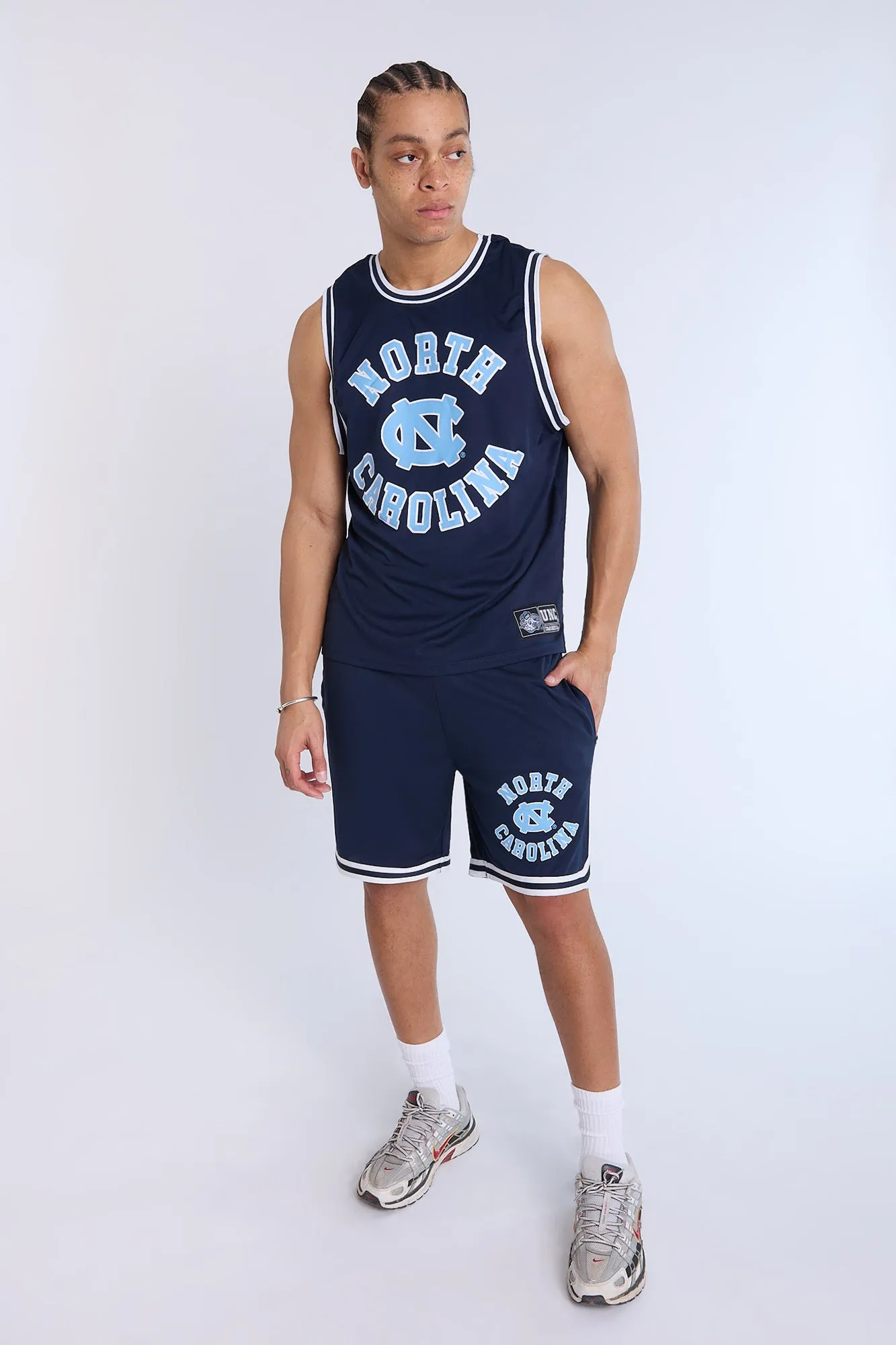Mens University of North Carolina Navy Mesh Tank Top