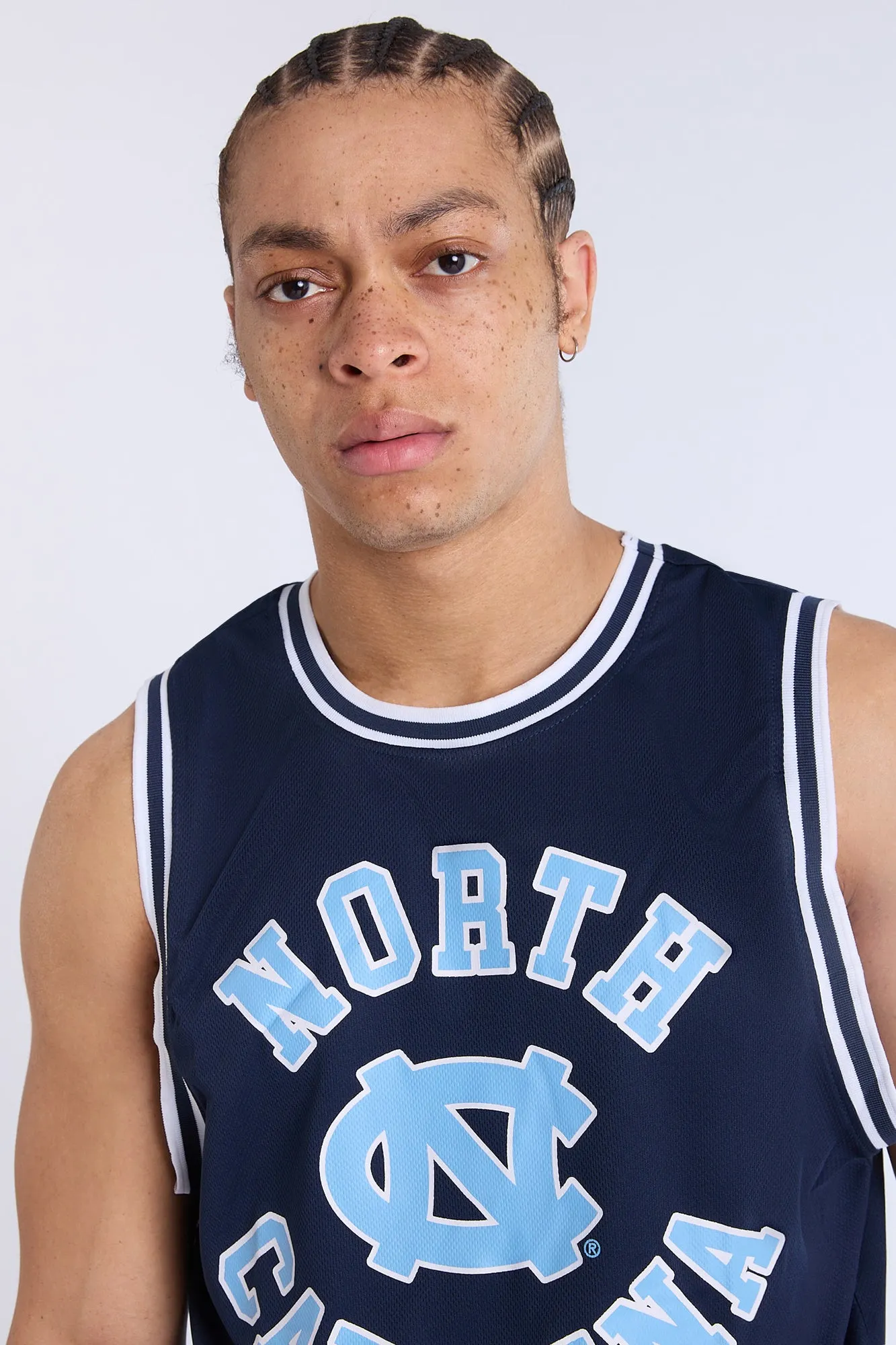 Mens University of North Carolina Navy Mesh Tank Top