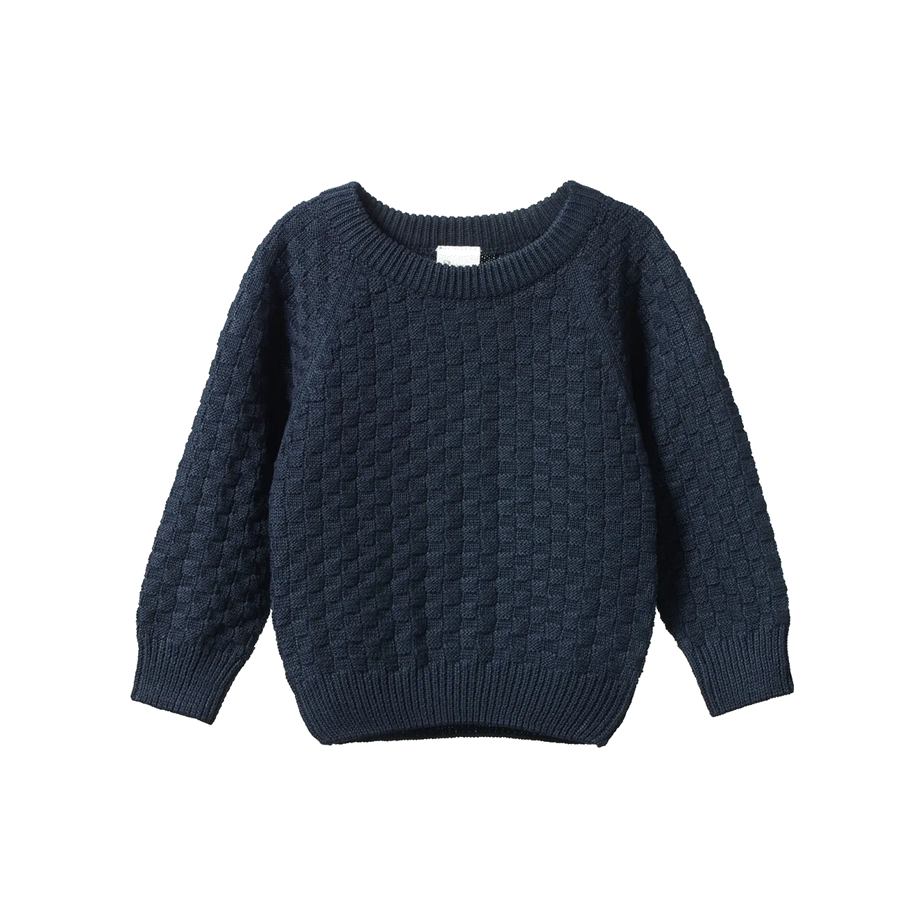 Nature Baby Billy Jumper - Navy Basket Knit
