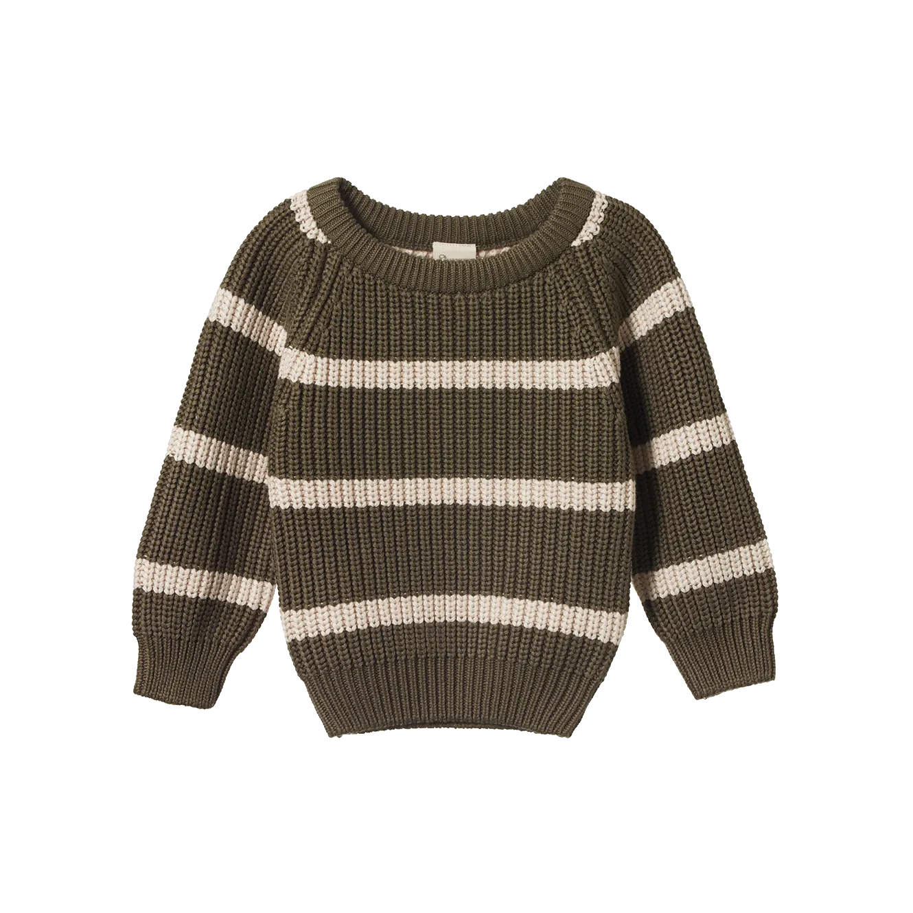 Nature Baby Billy Jumper - Seed/Oatmeal Marl Stripe