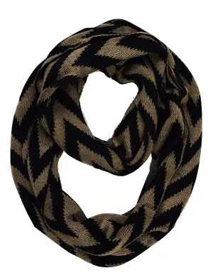 Stylish Winter Warm Soft Knit Chevron ZigZag Infinity Loop Scarf Stylish Winter Warm Soft Knit Chevron ZigZag Infinity Loop Scarf