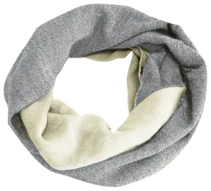 Tan & Grey Peach Couture Cashmere feel Gorgeous Warm Two Toned Infinity loop neck scarf snood Tan & Grey Peach Couture Cashmere feel Gorgeous Warm Two Toned Infinity loop neck scarf snood